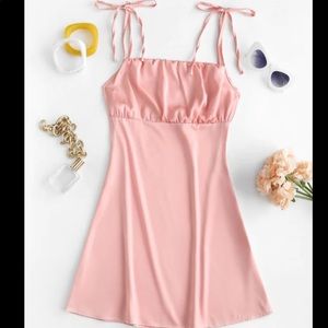 NWT Pretty in Pink Silky Dress